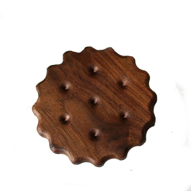 Lisslune | Biscuit Shape Wooden Coaster Placemat
