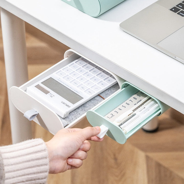 Lisslune | Under The Desk Hidden Stationery Organizer