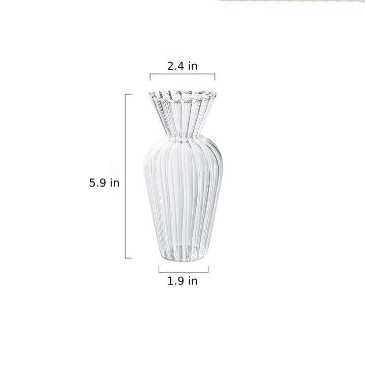 Lisslune | Petal-Textured-Glass Accents & Vases