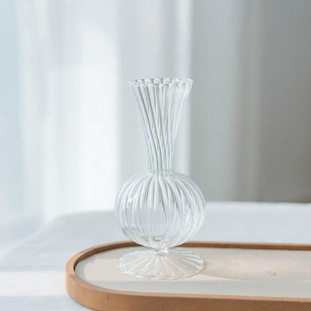 Lisslune | Petal-Textured-Glass Accents & Vases