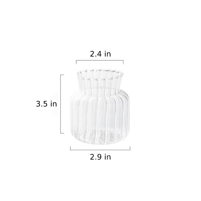 Lisslune | Petal-Textured-Glass Accents & Vases