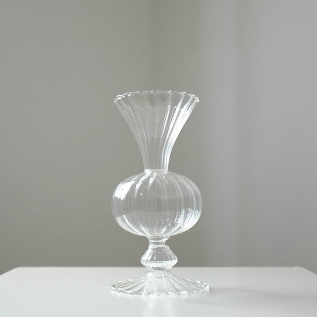 Lisslune | Petal-Textured-Glass Accents & Vases