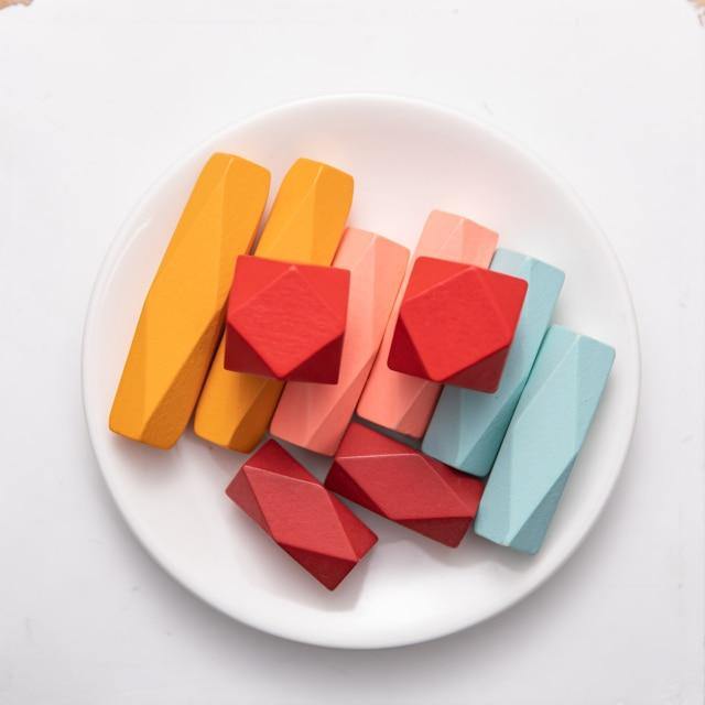 Lisslune | Colorful Wooden Stone Kids Intelligent Stacking Game