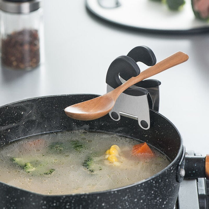 Lisslune | Stainless Steel Clip Cookware Spoon Holder