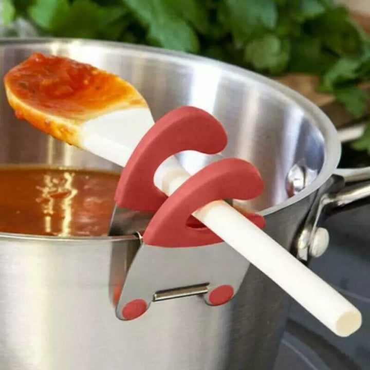 Lisslune | Stainless Steel Clip Cookware Spoon Holder