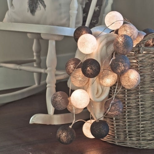 Lisslune | LED Cotton Ball String Lights