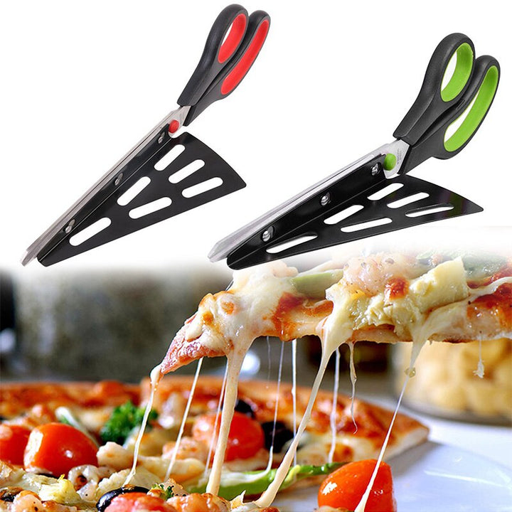 Lisslune | Pizza Slicer Spatula Scissor