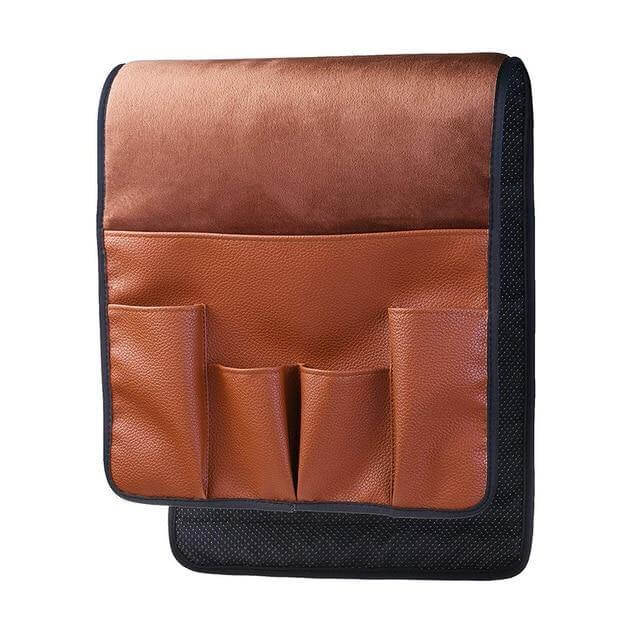 Lisslune | Non-slip 5 pocket leather armrest chair organizer