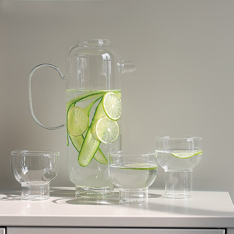 Lisslune | Half-moon drinking bowl made of colored crystal