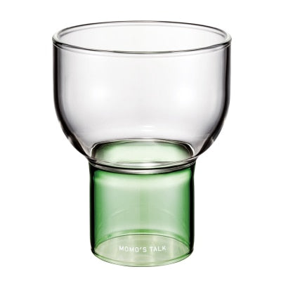 Lisslune | Half-moon drinking bowl made of colored crystal