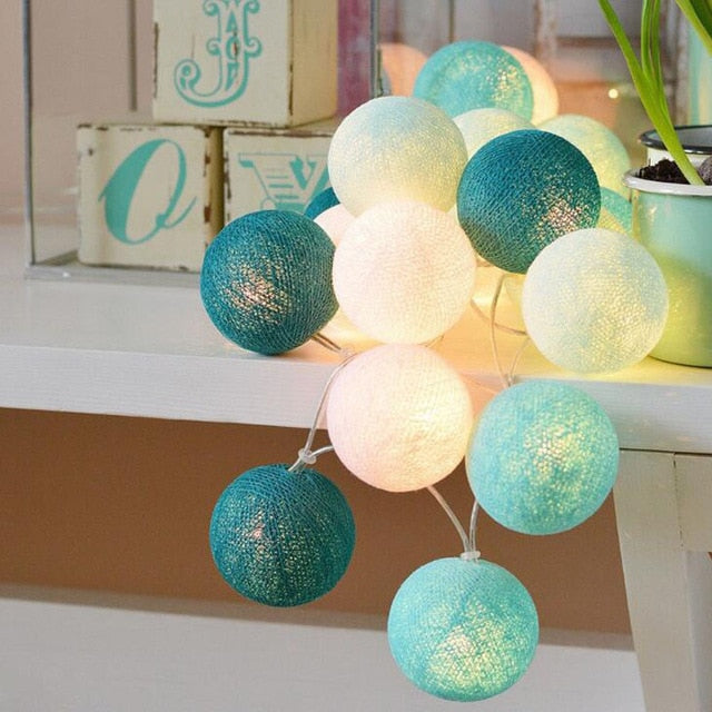 Lisslune | Royallure Cotton Balloon String Lights – Cozy Decoration for Home & Celebrations