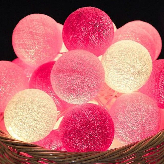 Lisslune | Royallure Cotton Balloon String Lights – Cozy Decoration for Home & Celebrations