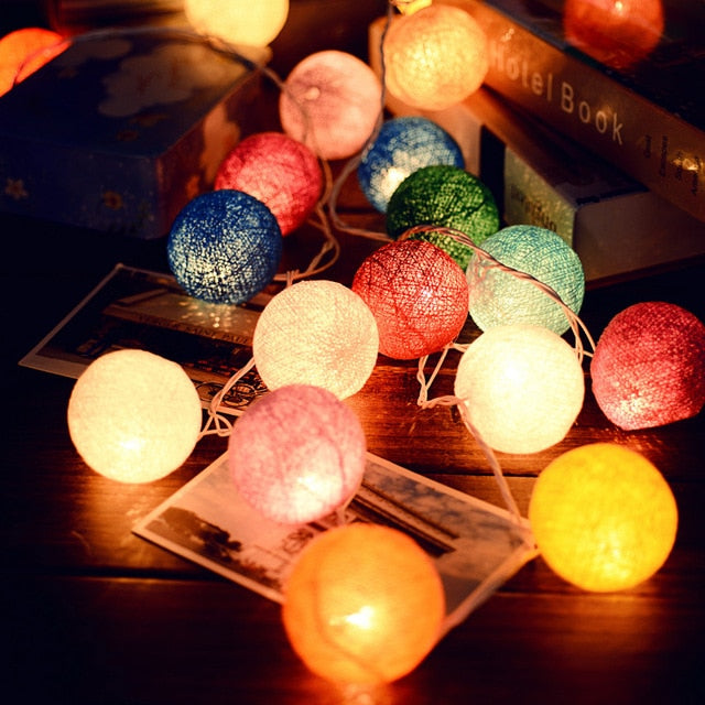 Lisslune | Royallure Cotton Balloon String Lights – Cozy Decoration for Home & Celebrations