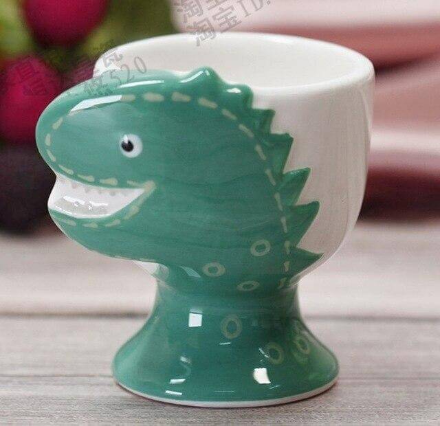 Lisslune | 2Pcs Cute Animal Ceramic Breakfast Egg Holder