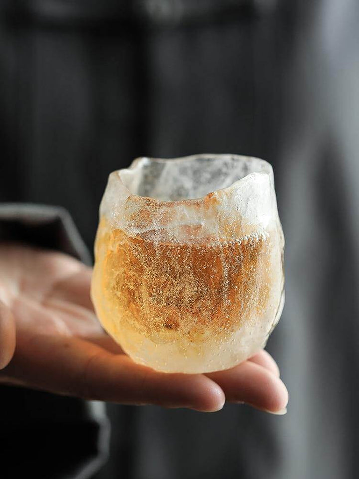 Lisslune | Ice Glaze Handmade Japanese Tea Cup
