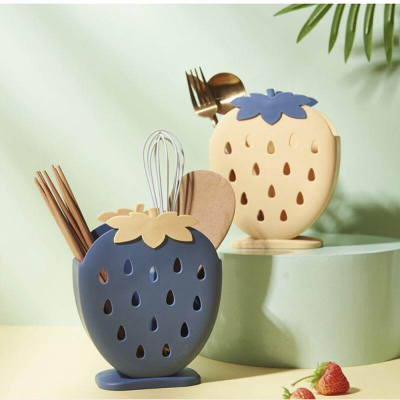 Lisslune | 2PCS Cute Strawberry Cutlery Organizer Box