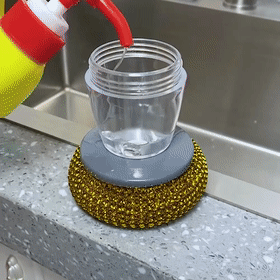 Lisslune | Palm Brush Kitchen Soap Washing Dispenser