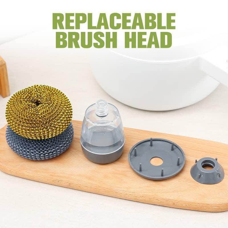 Lisslune | Palm Brush Kitchen Soap Washing Dispenser