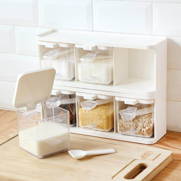 Lisslune | Multiple Boxes Seasoning Herb Kitchen Organizer