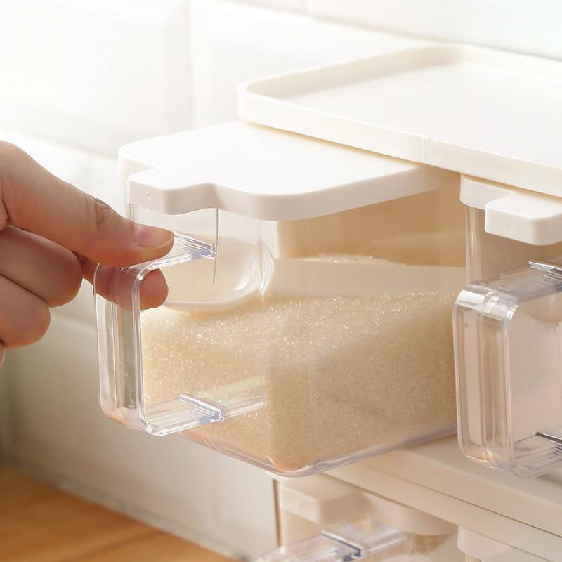 Lisslune | Multiple Boxes Seasoning Herb Kitchen Organizer