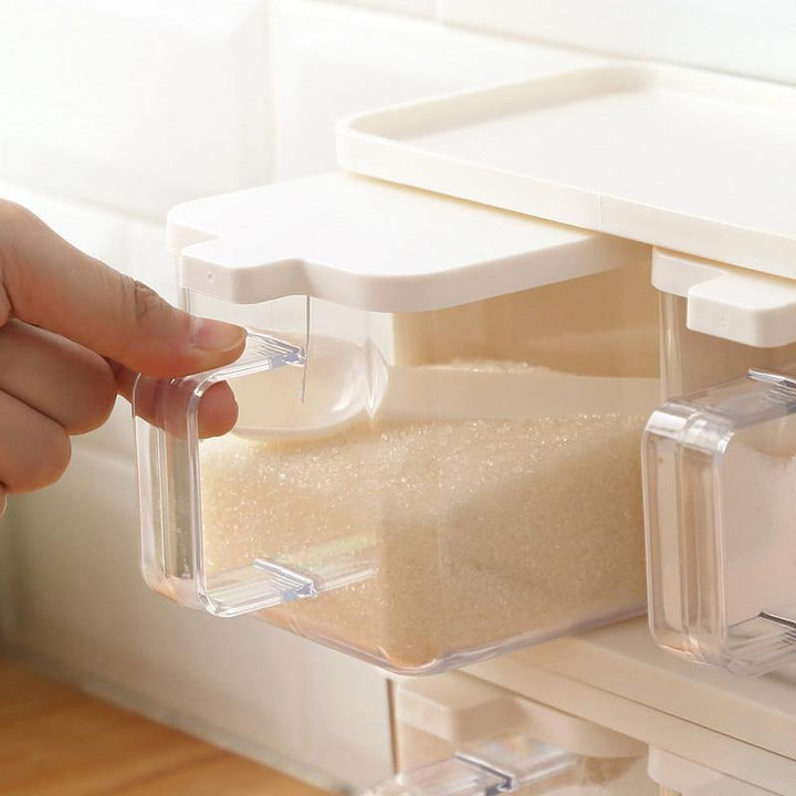 Lisslune | Multiple Boxes Seasoning Herb Kitchen Organizer