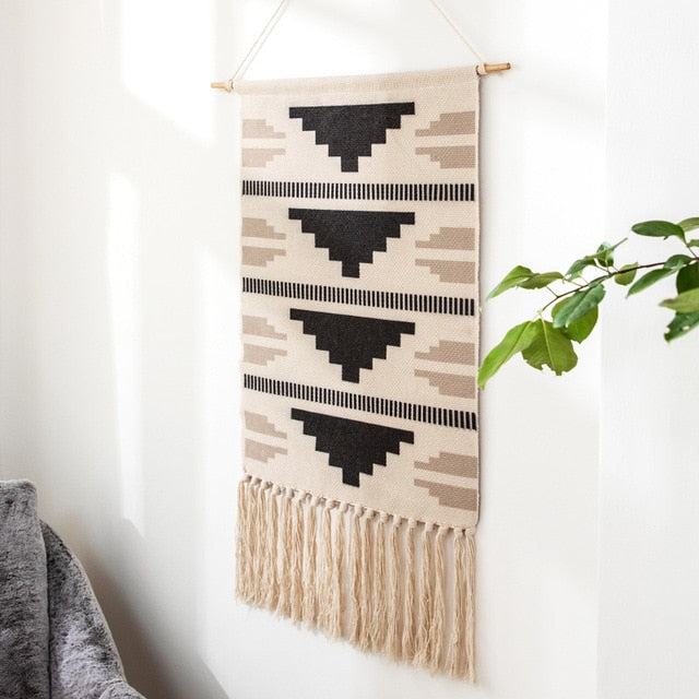Rynx Bohemian Geometric Tufted Wall Tapestry