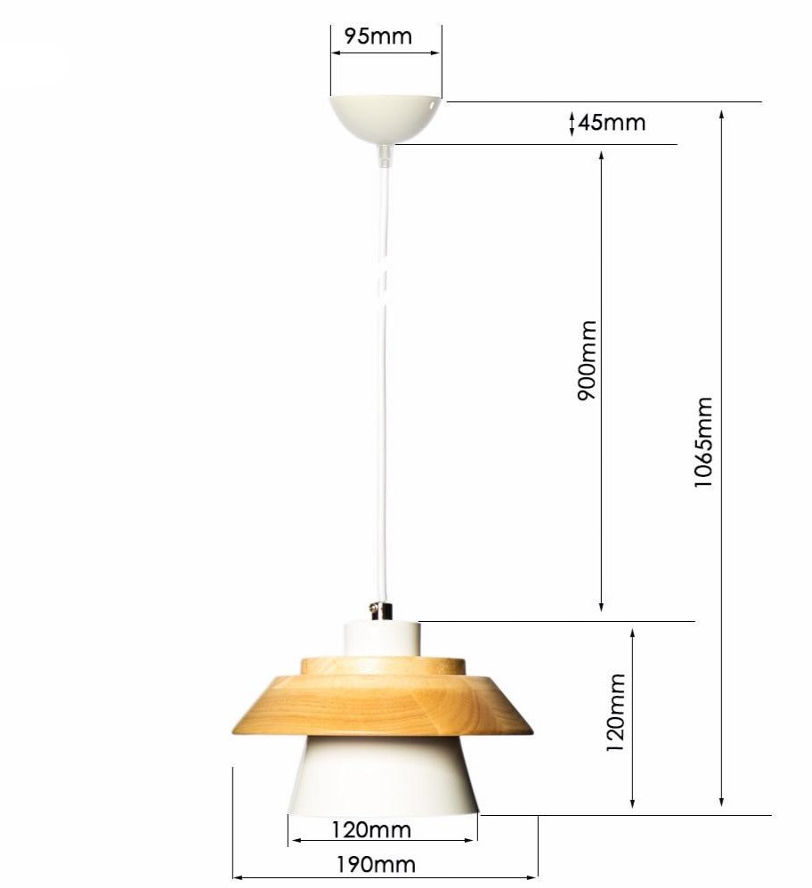 Lisslune | Modern Nordic Wooden Pendant Light