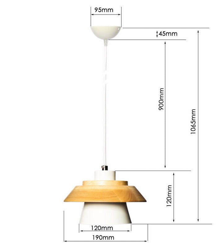 Lisslune | Modern Nordic Wooden Pendant Light