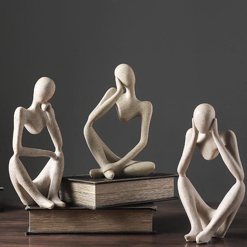 Lisslune | Nordic Abstract Unique Thinker Figurine Home Decor