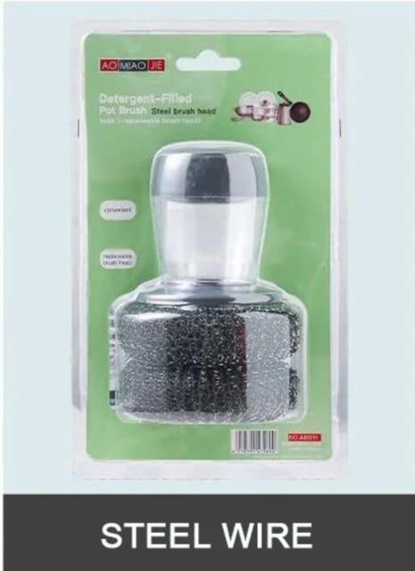 Lisslune | Palm Brush Kitchen Soap Washing Dispenser