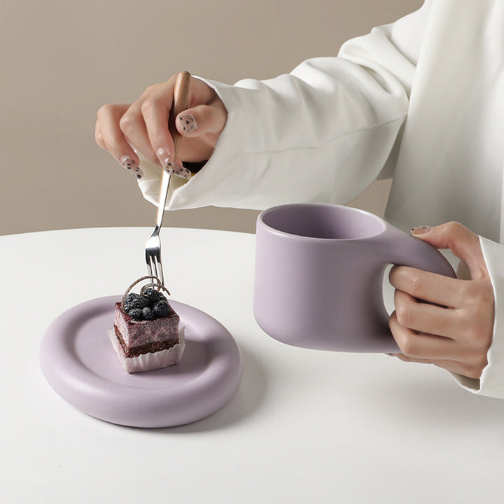 Lisslune | Nordic Ceramic Handle Handmade Mug