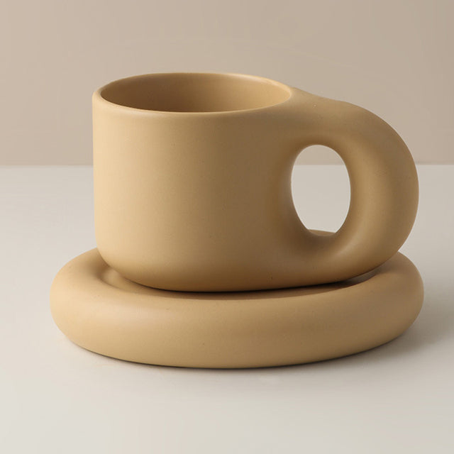 Lisslune | Nordic Ceramic Handle Handmade Mug