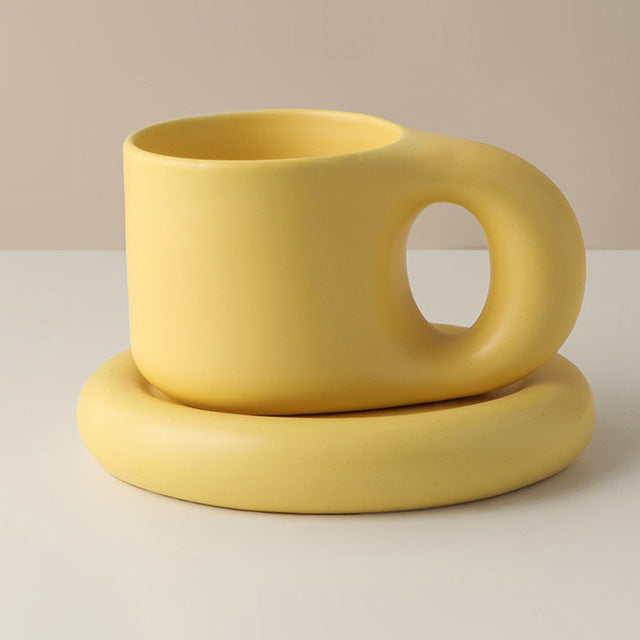 Lisslune | Nordic Ceramic Handle Handmade Mug