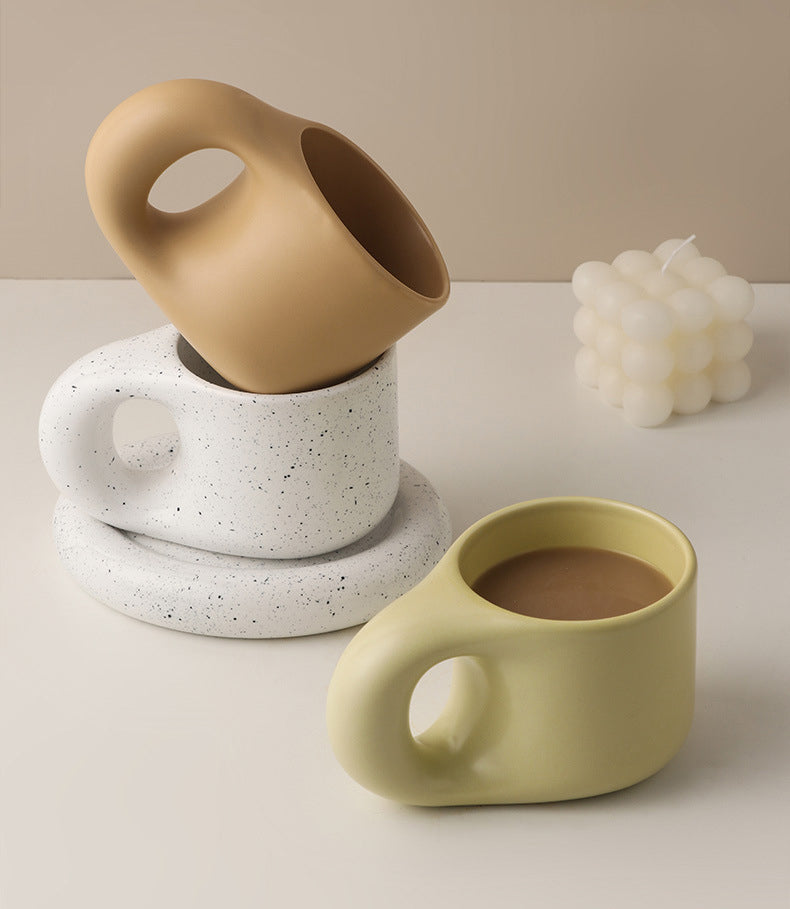 Lisslune | Nordic Ceramic Handle Handmade Mug