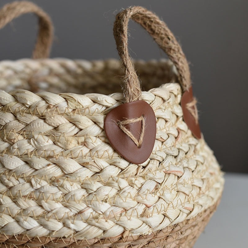 Lisslune | Bamboo Seagrass Storage Basket