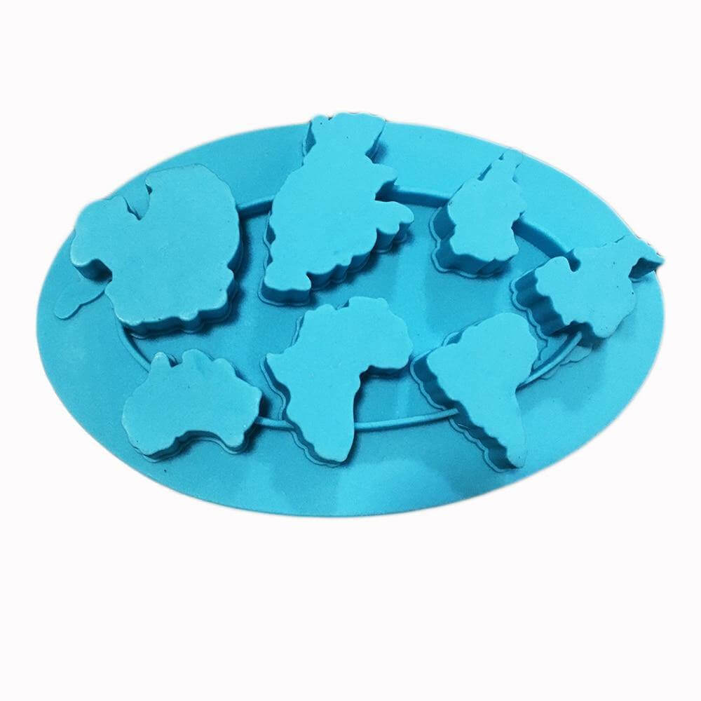 Lisslune | Earth Continents Silicone Ice Tray Mold