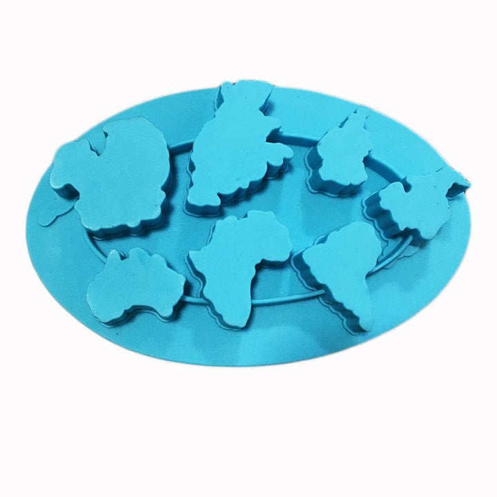 Lisslune | Earth Continents Silicone Ice Tray Mold