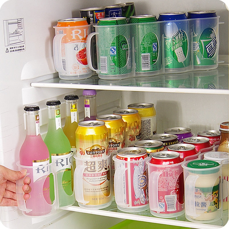 Lisslune | Refrigerator Space-Saving Drink Storage