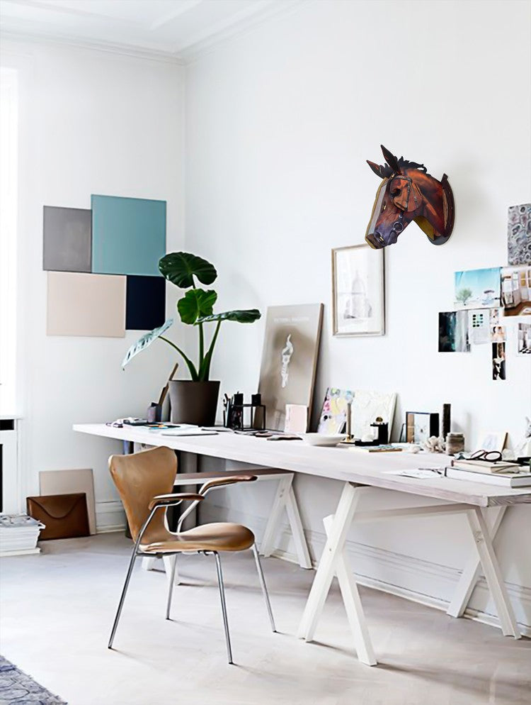 Lisslune | 3D Wooden Craft Horse Hanging Wall Decor