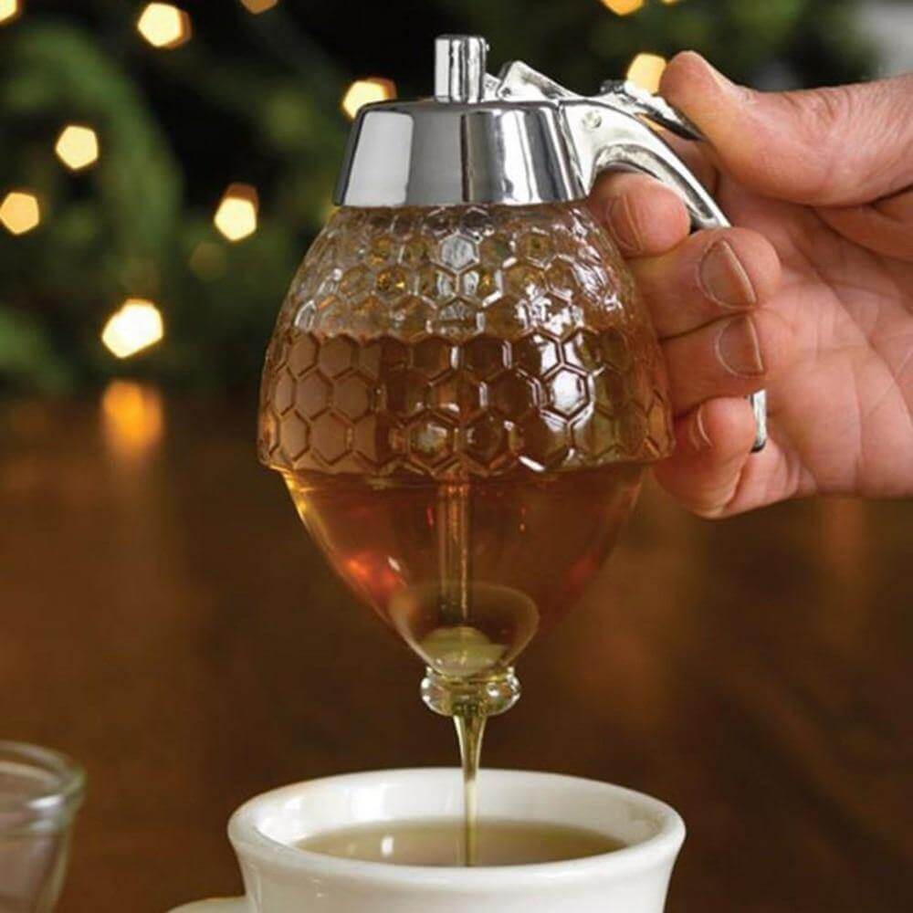 Lisslune | Honeycomb Jar Honey Dispenser