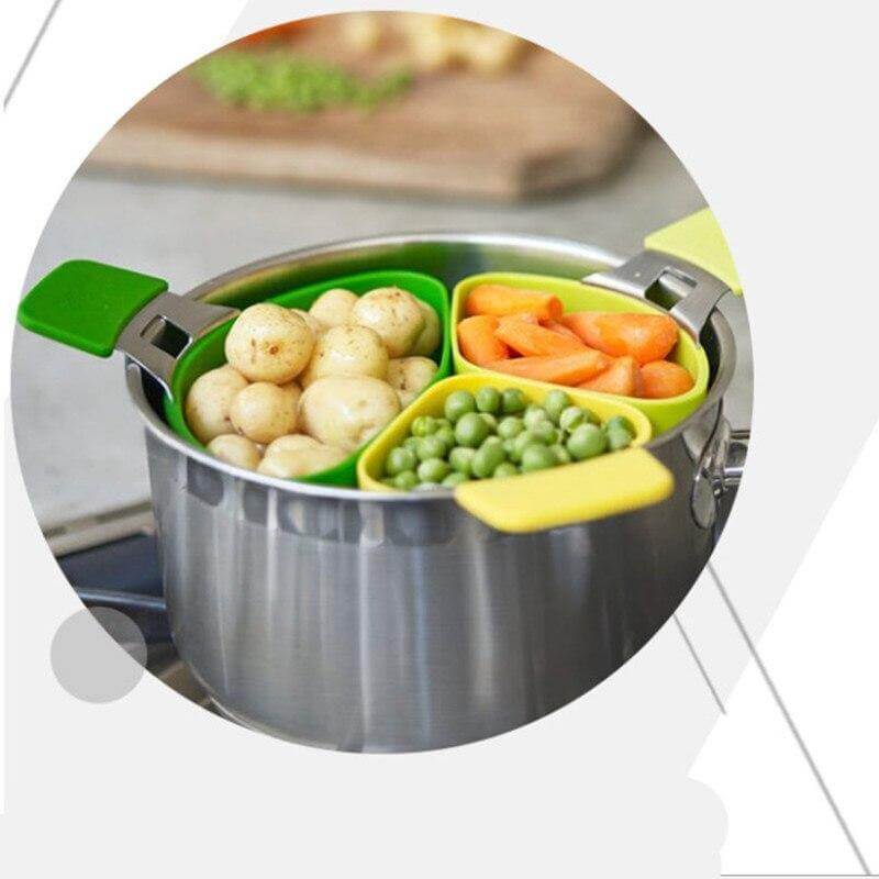 Lisslune | 3Pcs Easy Dish Food Steamer