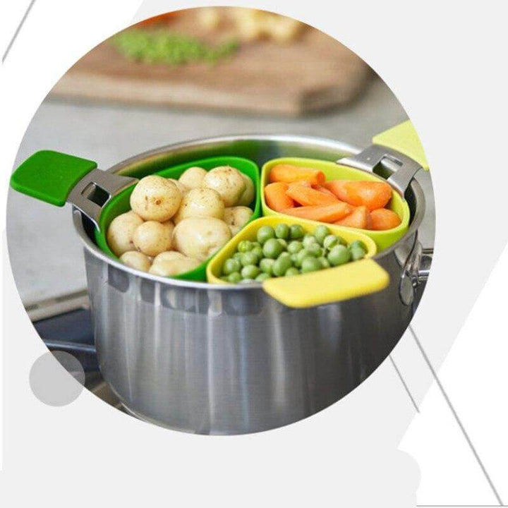 Lisslune | 3Pcs Easy Dish Food Steamer