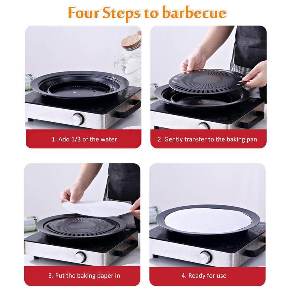 Lisslune | Korean Portable Non-stick BBQ Grill Pan