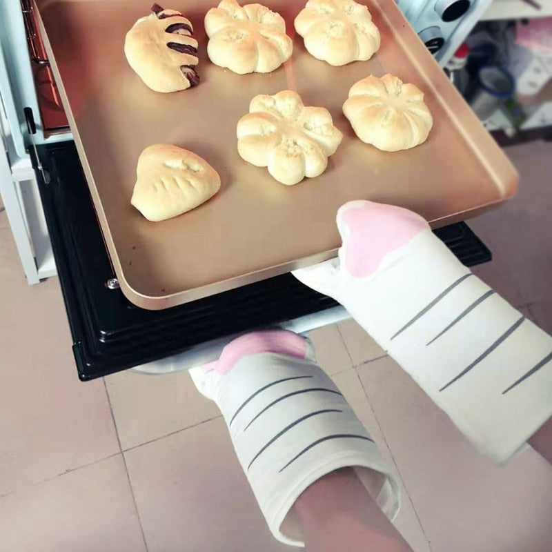 Lisslune | Cute Cat Paws Oven Mitts