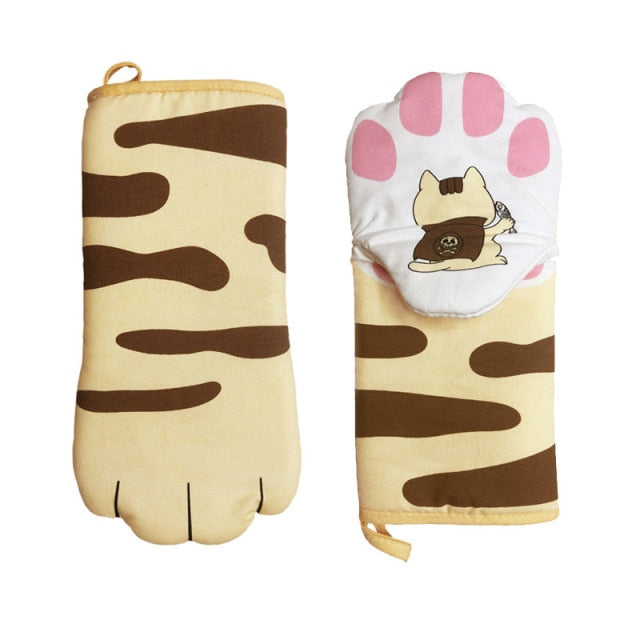 Lisslune | Cute Cat Paws Oven Mitts