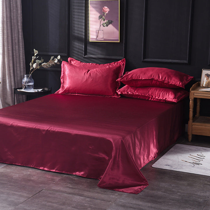 Lisslune | Satin Bed Sheets or Pillowcases - Various Colors