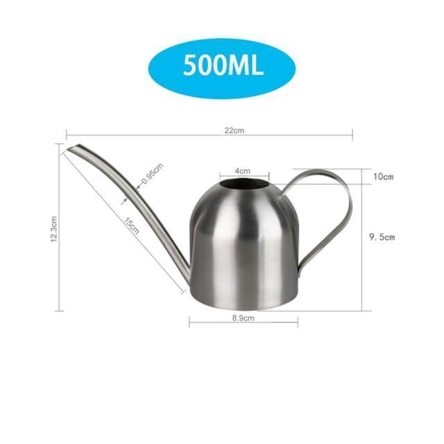 Lisslune | Stainless Steel Watering Can with Flexible Neck | Modern Design | Perfect Watering | Rustproof