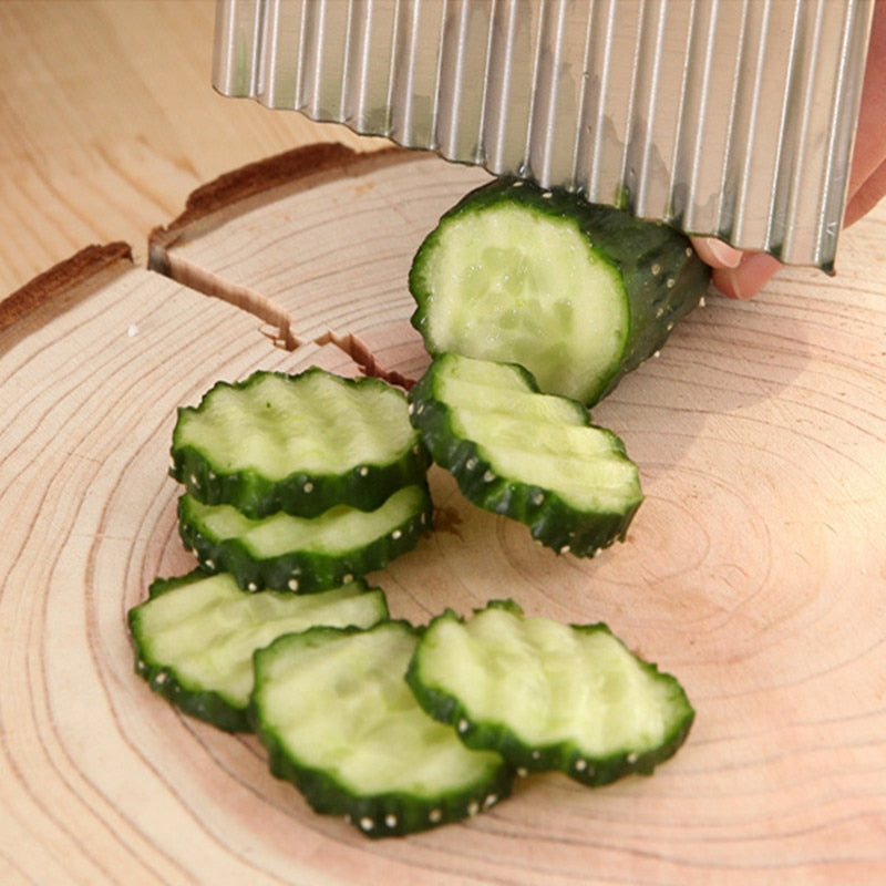 Lisslune | Stainless Steel Wavy Potato Slicer