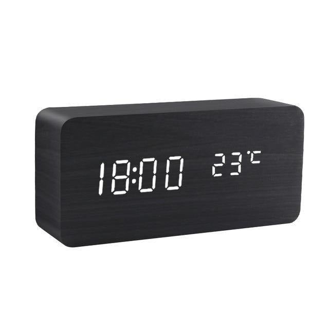 Lisslune | LED Alarm Clock in Wooden Cube Form