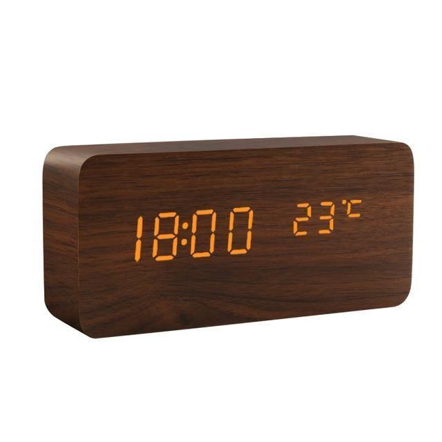 Lisslune | LED Alarm Clock in Wooden Cube Form